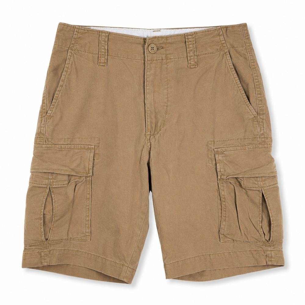 Old Navy Mens Cargo Shorts Size 28 Beige Tan‎ Pockets Outdoor Classic Fit